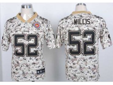 NEW jerseys san francisco 49ers #52 willis camo(2013 new Elite)