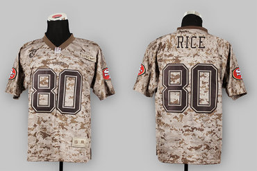 2013 new camo nfl San Francisco 49ers 80# Jerry Rice US.Mccuu Elite Jerseys