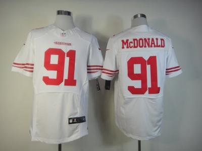 2012 NEW NFL San Francisco 49ers 91 mcdonald White Jerseys (Elite