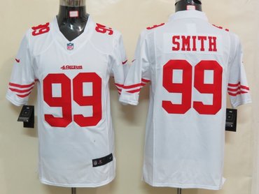 2012 NEW NFL San Francisco 49ers 99 Aldon Smith White Jerseys (Limited)