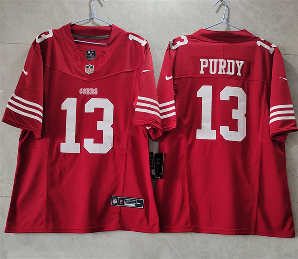 Men's San Francisco 49ers #13 Brock Purdy Red 2023 F.U.S.E. Vapor Untouchable Limited Stitched Football Jersey