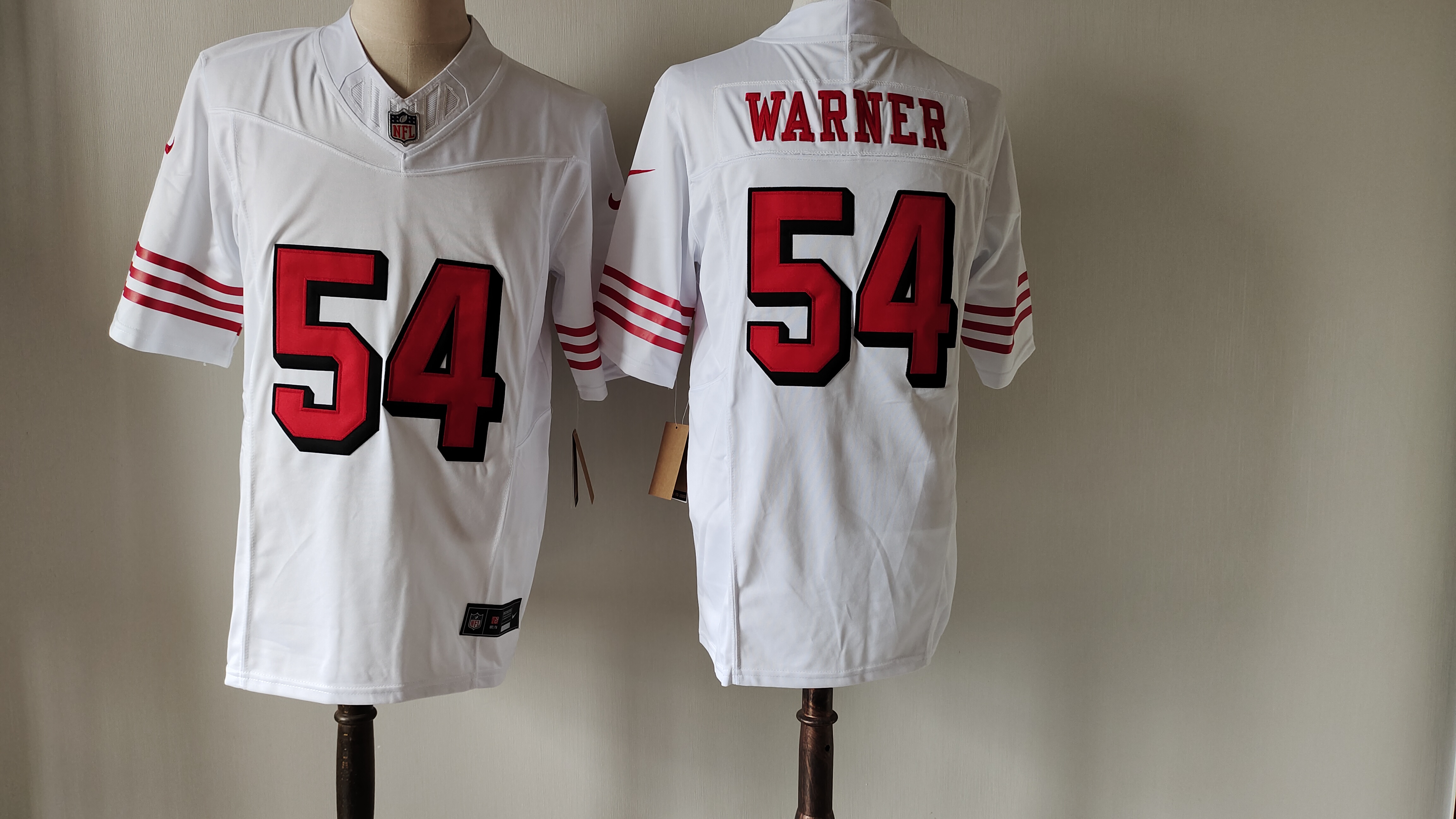 Men's San Francisco 49ers #54 Fred Warner New White F.U.S.E. Vapor Untouchable Limited Stitched Football Jersey