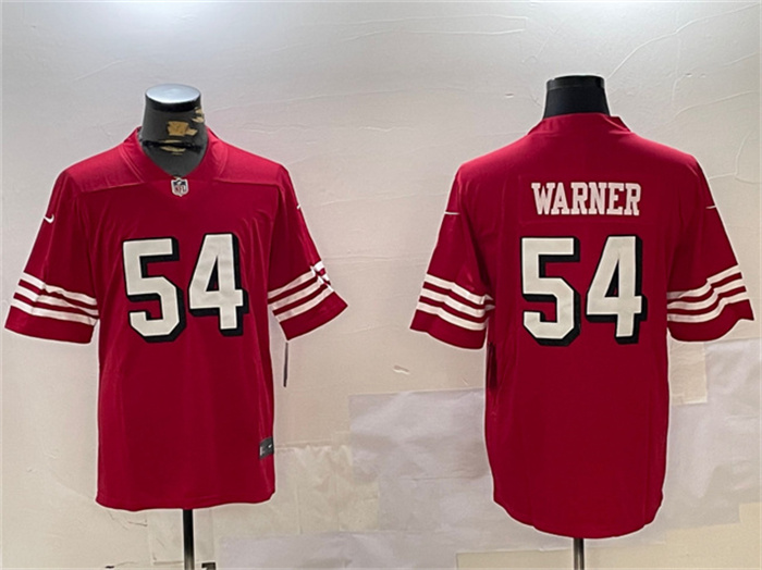 Men's San Francisco 49ers #54 Fred Warner Red Vapor Untouchable Limited Stitched Jersey