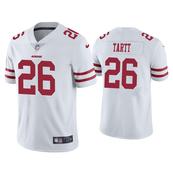 Men's 49ers #26 Jaquiski Tartt White Vapor limited Jersey