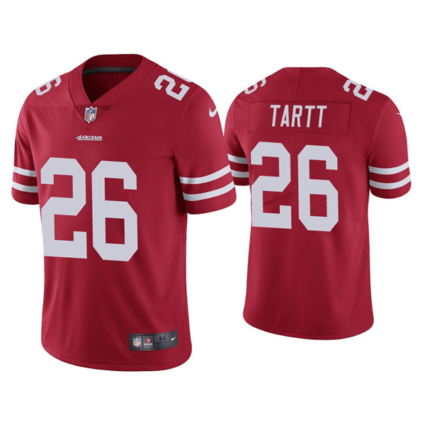 Men's 49ers #26 Jaquiski Tartt Red Vapor limited Jersey