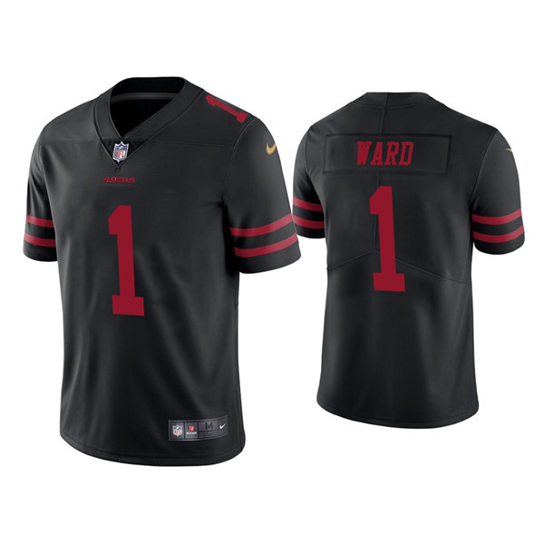 Men's 49ers #1 Jimmie Ward Black Vapor limited Jersey