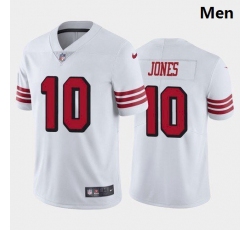 Men San Francisco 49ers #10 Mac Jones Color Rush White 2021 Draft Jersey