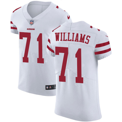 San Francisco 49ers #71 Trent Williams White Men's Stitched NFL Vapor Untouchable Elite Jersey