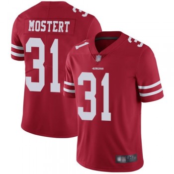 Nike 49ers 31 Raheem Mostert Red Vapor Untouchable Limited Jersey