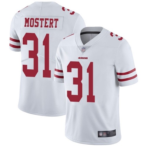 Nike 49ers 31 Raheem Mostert White Vapor Untouchable Limited Jersey