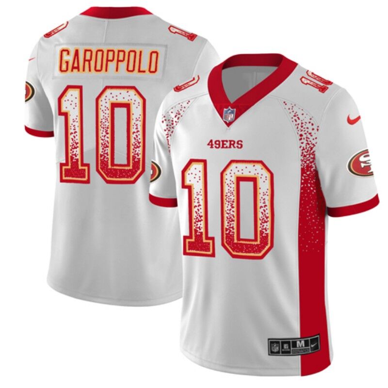 Nike 49ers 10 Jimmy Garoppolo White Drift Fashion Limited Jersey