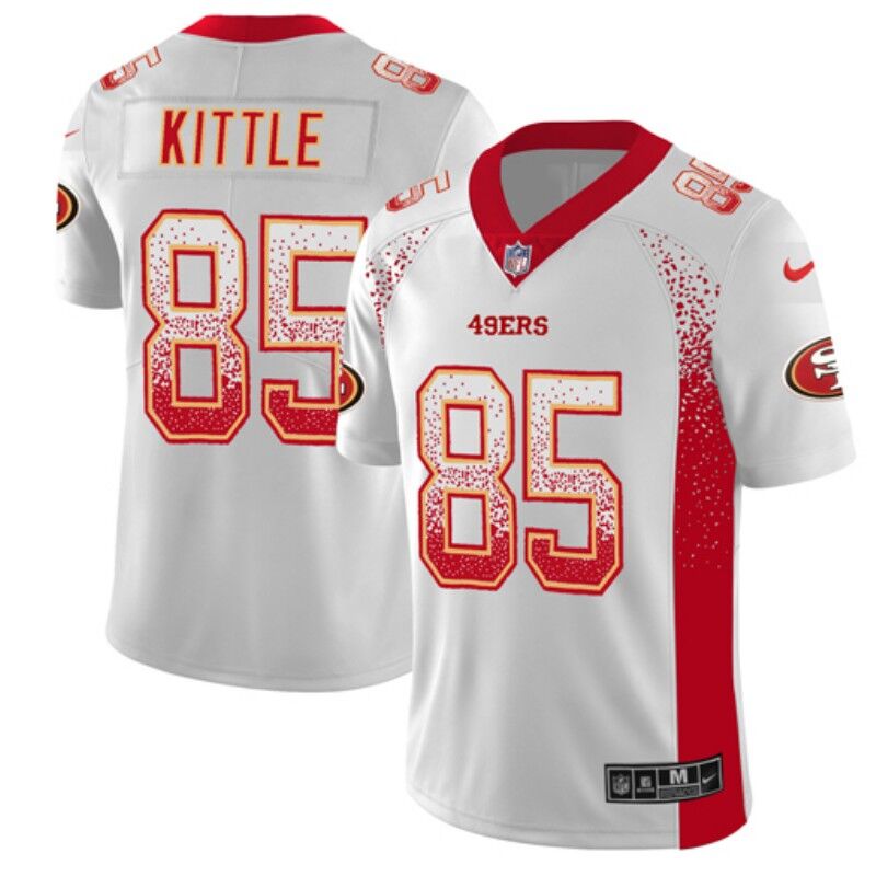 Nike 49ers 85 George Kittle White Drift Fashion Limited Jersey