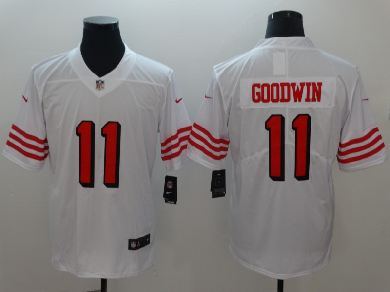 Nike 49ers 11 Marquise Goodwin White 2018 Vapor Untouchable Limited Jersey