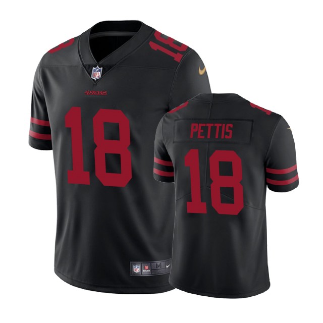 Nike 49ers 18 Dante Pettis Black Vapor Untouchable Limited Jersey