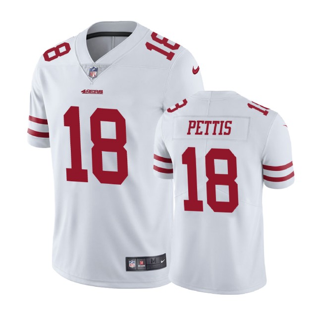 Nike 49ers 18 Dante Pettis White Vapor Untouchable Limited Jersey