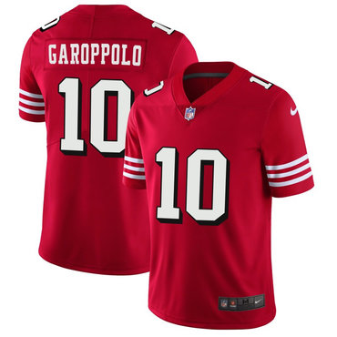 Nike 49ers 10 Jimmy Garoppolo Red 2018 Vapor Untouchable Limited Jersey