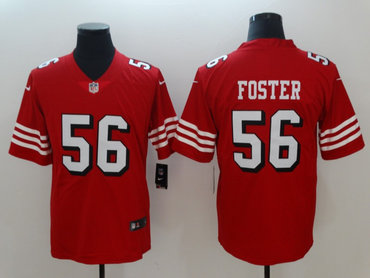 Nike 49ers 56 Reuben Foster Red 2018 Vapor Untouchable Limited Jersey