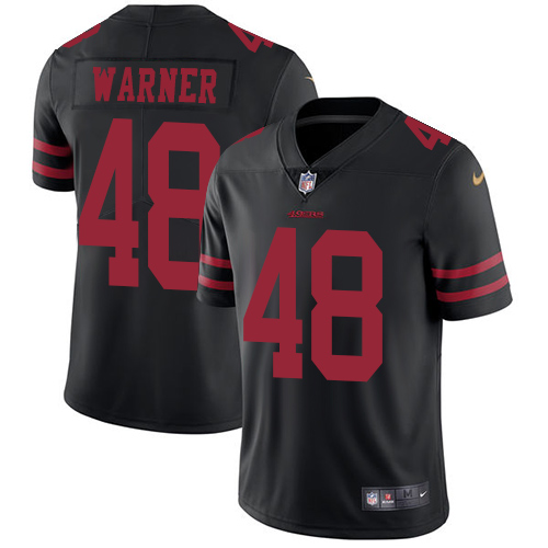 Nike 49ers #48 Fred Warner Black Alternate Men's Stitched NFL Vapor Untouchable Limited Jersey