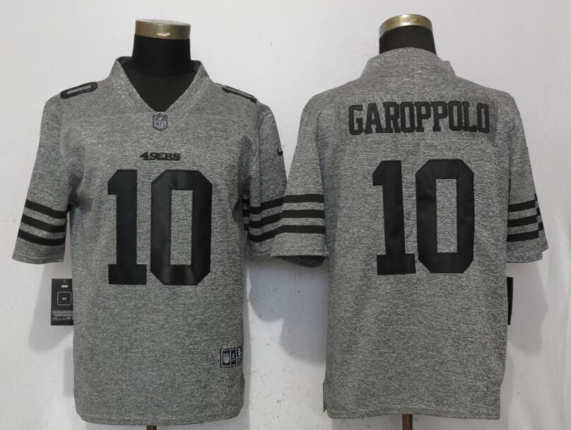 Nike 49ers 10 Jimmy Garoppolo Gray Vapor Untouchable Limited Jersey