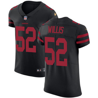 Nike 49ers #52 Patrick Willis Black Alternate Men's Stitched NFL Vapor Untouchable Elite Jersey