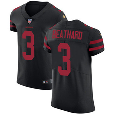 Nike 49ers #3 C.J. Beathard Black Alternate Men's Stitched NFL Vapor Untouchable Elite Jersey