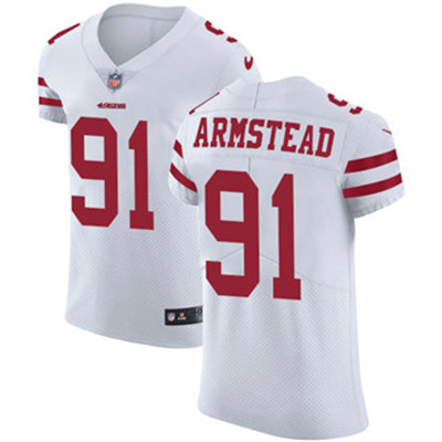 Nike 49ers #91 Arik Armstead White Men's Stitched NFL Vapor Untouchable Elite Jersey