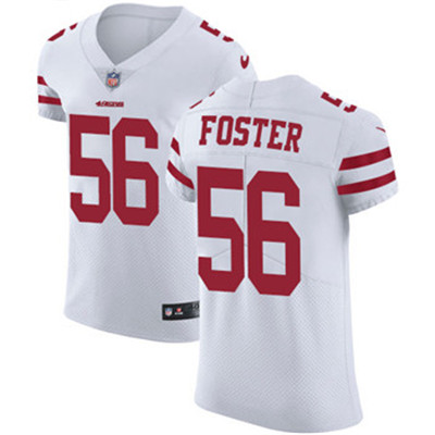 Nike 49ers #56 Reuben Foster White Men's Stitched NFL Vapor Untouchable Elite Jersey