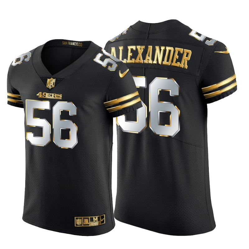 San Francisco 49ers #56 Kwon Alexander Men's Nike Black Edition Vapor Untouchable Elite NFL Jersey