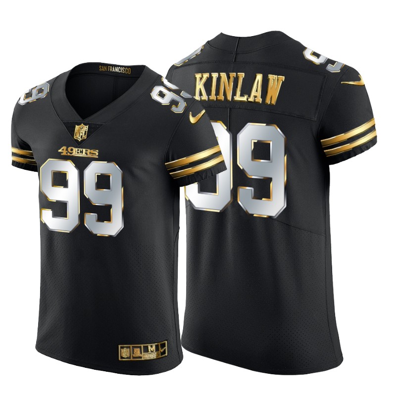 San Francisco 49ers #99 Javon Kinlaw Men's Nike Black Edition Vapor Untouchable Elite NFL Jersey