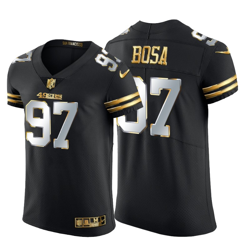 San Francisco 49ers #97 Nick Bosa Men's Nike Black Edition Vapor Untouchable Elite NFL Jersey