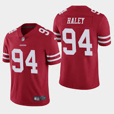 NFL 49ers #94 Charles Haley Vapor Limited Red Color Jerseys