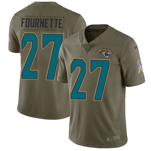 Nike Jaguars 27 Leonard Fournette Olive Salute To Service Limited Jersey