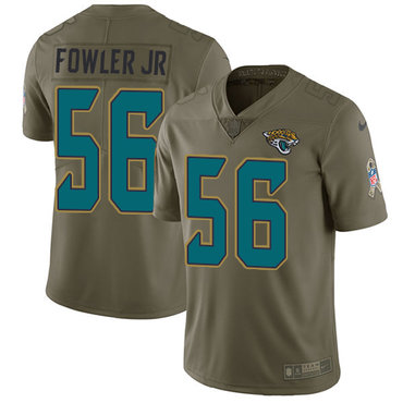 Nike Jaguars #56 Dante Fowler Jr Olive Men's Stitched NFL Limited 2017 Salute to Service Jersey