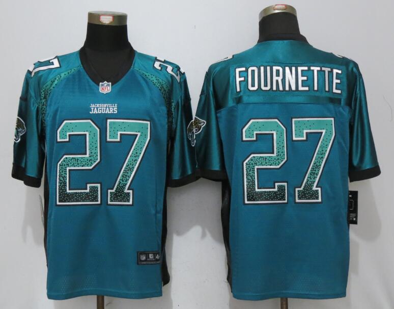 Nike Jaguars 27 Leonard Fournette Teal Drift Fashion Elite Jersey