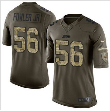 Nike Jacksonville Jaguars #56 Dante Fowler Jr Green Men's Stitched NFL Limited Salute to Service Jersey