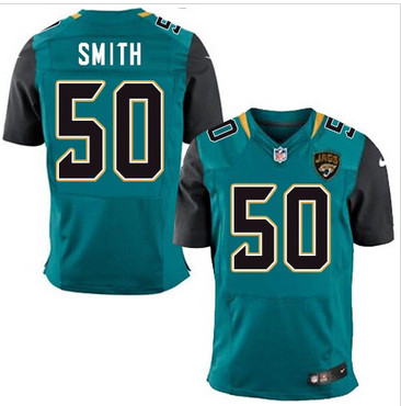 Nike Jacksonville Jaguars #50 Telvin Smith Teal Green Team Color Men's Stitched NFL Elite Jersey