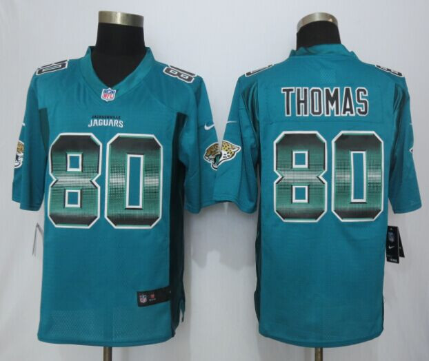 2015 New Jacksonville Jaguars #80 Julius Thomas Green Strobe Limited Jersey