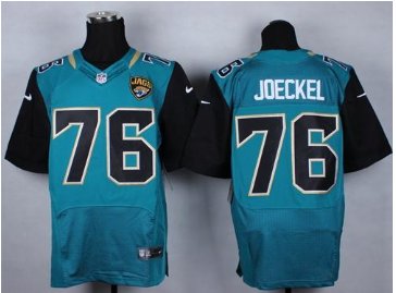 NEW Jacksonville Jaguars #76 Luke Joeckel Teal Green Team Color NFL Elite Jersey