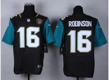 NEW Jacksonville Jaguars #16 Denard Robinson Black Alternate NFL Elite Jersey