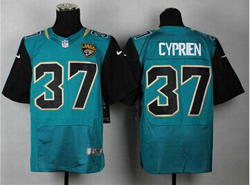 NEW Jacksonville Jaguars #37 Cyprien Teal-Black Alternate NFL Elite Jersey