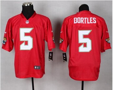 NEW Jacksonville Jaguars #5 Blake Bortles Red NFL Elite QB Practice Jersey