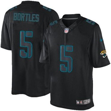 New Jacksonville Jaguars #5 Blake Bortles Black NFL Impact Limited Jersey