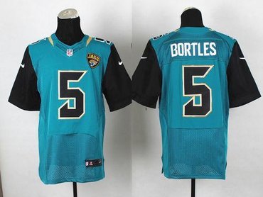 New Jacksonville Jaguars #5 Blake Bortles Teal Green Team Color NFL Elite Jersey