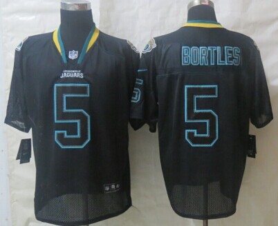 NEW Jacksonville Jaguars #5 Blake Bortles Lights Out Black NFL Elite Jersey