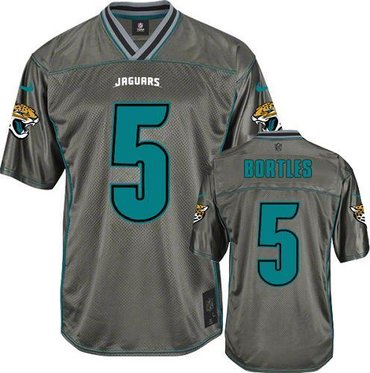 NEW Jacksonville Jaguars #5 Blake Bortles Grey NFL Elite Vapor Jersey