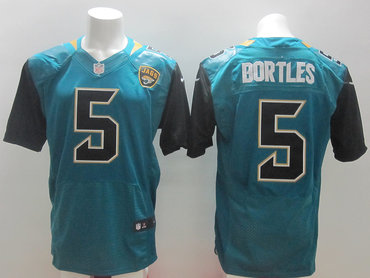 2014 NFL Draft Jacksonville Jaguars #5 Blake Bortles Green Elite Jersey