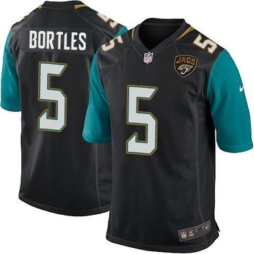 2014 NFL Draft Jacksonville Jaguars #5 Blake Bortles Black NFL Game Jersey