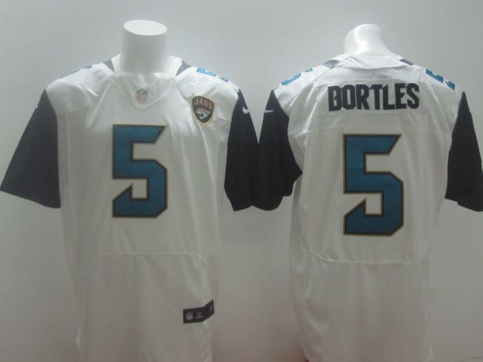 2014 NFL Draft Jacksonville Jaguars #5 Blake Bortles Elite White Jersey