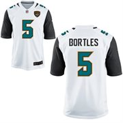 2014 NFL Draft Jacksonville Jaguars #5 Blake Bortles Game White Jersey