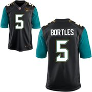 2014 NFL Draft Jacksonville Jaguars #5 Blake Bortles Black Game Jersey